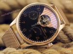 Top Quality Copy IWC SCHAFFHAUSEN Tourbillon Black Dial Watch